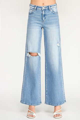 PETRA153 Jayden High Rise Wide Leg Jeans (PREORDER) - Simply Me Boutique