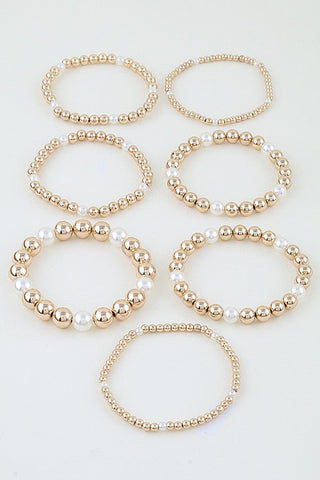 *Polished Beaded Bracelet Set - Simply Me Boutique