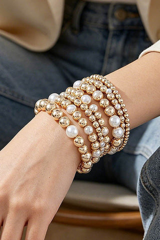*Polished Beaded Bracelet Set - Simply Me Boutique