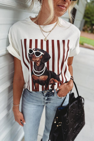 Polished Pup Graphic T Shirt - Simply Me Boutique