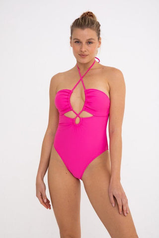 (PREORDER 7 days) Seaside Cut Out One Piece Swimsuit - Simply Me Boutique