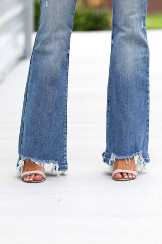 (PREORDER) Giselle High Rise Flare Jeans - Simply Me Boutique