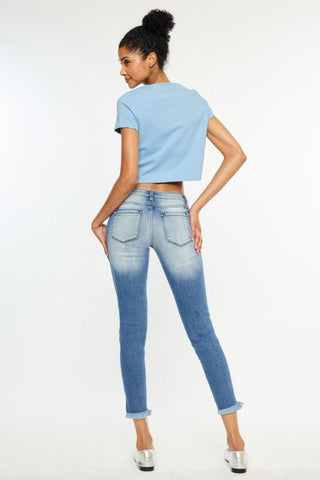 (PREORDER) KANCAN Adell Low Rise Ankle Skinny Jeans - Simply Me Boutique