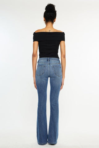 (PREORDER) KANCAN Ami High Rise Bootcut Jeans (MED WASH) - Simply Me Boutique
