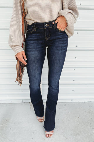 (PREORDER) KANCAN Anne Low Rise Bootcut Jeans - Simply Me Boutique