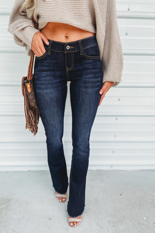 (PREORDER) KANCAN Anne Low Rise Bootcut Jeans - Simply Me Boutique
