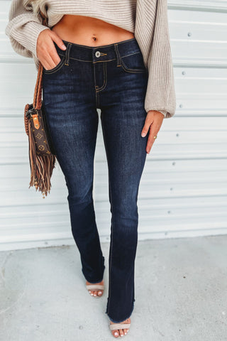 (PREORDER) KANCAN Anne Low Rise Bootcut Jeans - Simply Me Boutique