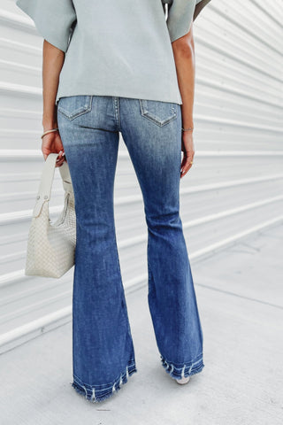 (PREORDER) KANCAN Bailey High Rise Super Flare Jeans - Simply Me Boutique