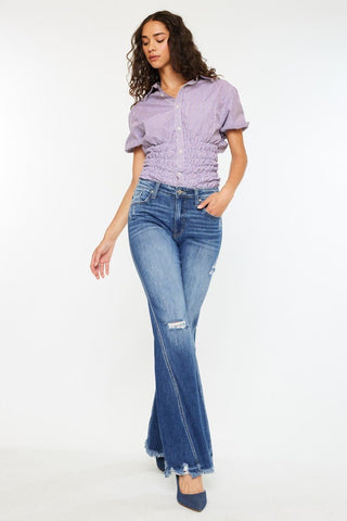 (PREORDER) KANCAN Bailey High Rise Super Flare Jeans - Simply Me Boutique