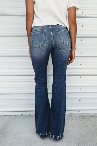 (PREORDER) KANCAN Bailey High Rise Super Flare Jeans - Simply Me Boutique