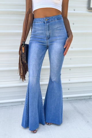 (PREORDER) KANCAN Beverly High Rise Super Flare Jeans - Simply Me Boutique