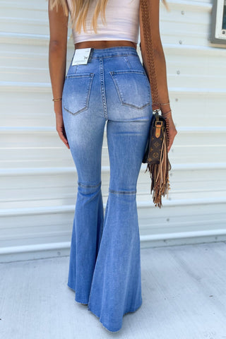 (PREORDER) KANCAN Beverly High Rise Super Flare Jeans - Simply Me Boutique