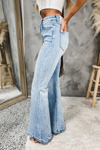 (PREORDER) KANCAN Brandi High Rise Flare Jeans - Simply Me Boutique