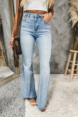 (PREORDER) KANCAN Brandi High Rise Flare Jeans - Simply Me Boutique