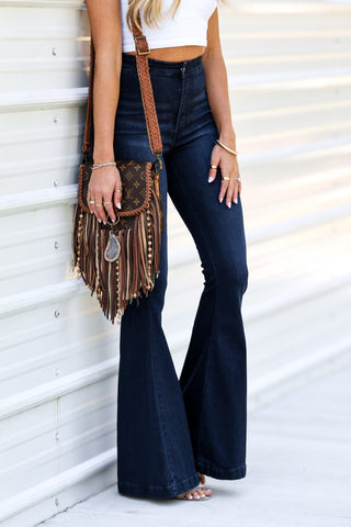 (PREORDER) KANCAN Brittany High Rise Super Flare Jeans - Simply Me Boutique