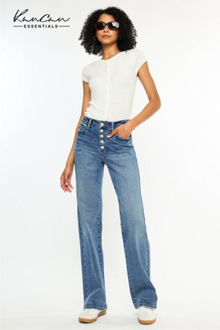 (PREORDER) KANCAN Dakota High Rise Comfort 90’s Flare Jeans - Simply Me Boutique