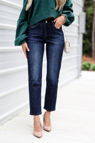 (PREORDER) KANCAN Drew Mid Rise Boyfriend Jeans - Simply Me Boutique