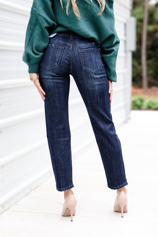 (PREORDER) KANCAN Drew Mid Rise Boyfriend Jeans - Simply Me Boutique