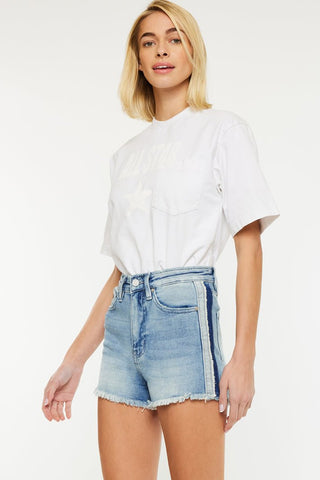 (PREORDER) KANCAN Eva High Rise Denim Shorts - Simply Me Boutique
