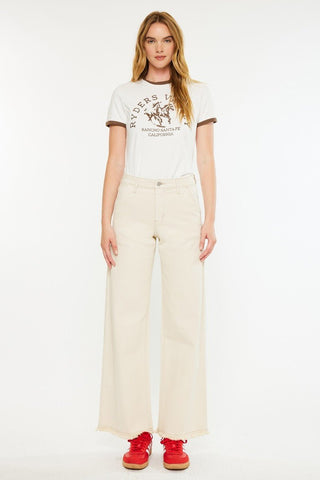 (PREORDER) KANCAN Gracie High Rise Wide Leg Jeans - Simply Me Boutique