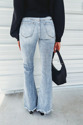 (PREORDER) KANCAN Jasmine High Rise Flare Jeans - Simply Me Boutique