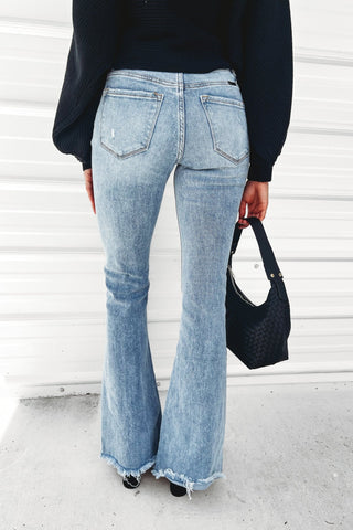 (PREORDER) KANCAN Jasmine High Rise Flare Jeans - Simply Me Boutique