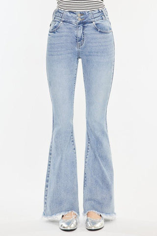 (PREORDER) KANCAN Jasmine High Rise Flare Jeans - Simply Me Boutique