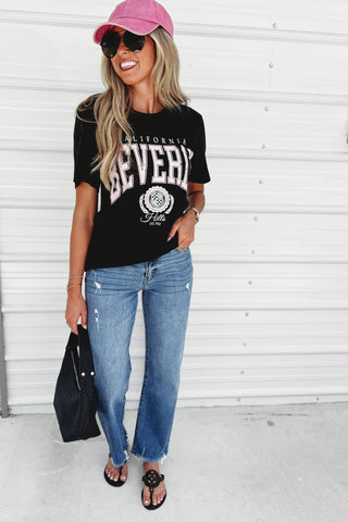 (PREORDER) KANCAN Jenna High Rise Slim Wide Leg Jeans - Simply Me Boutique
