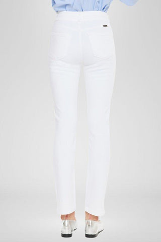 (PREORDER) KANCAN JoJo High Rise Slim Straight Jeans (White) - Simply Me Boutique
