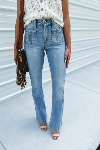 (PREORDER) KANCAN Lexi High Rise Bootcut Jeans - Simply Me Boutique