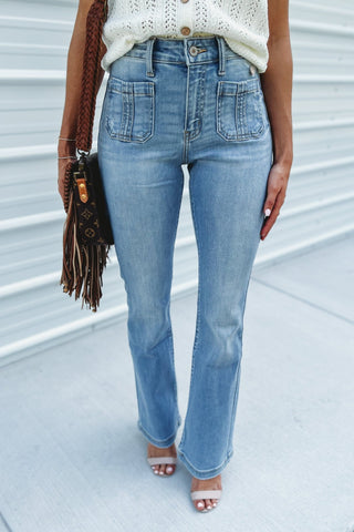 (PREORDER) KANCAN Lexi High Rise Bootcut Jeans - Simply Me Boutique