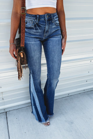 (PREORDER) KANCAN Mabel High Rise Flare Jeans - Simply Me Boutique