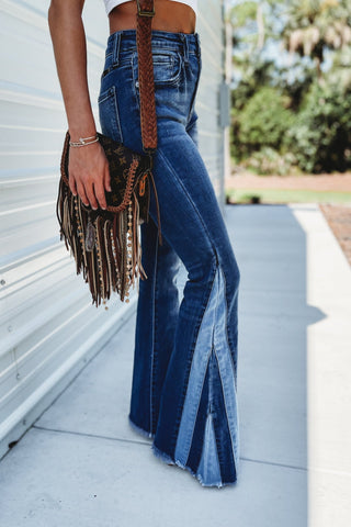(PREORDER) KANCAN Mabel High Rise Flare Jeans - Simply Me Boutique