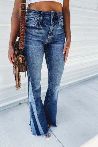 (PREORDER) KANCAN Mabel High Rise Flare Jeans - Simply Me Boutique