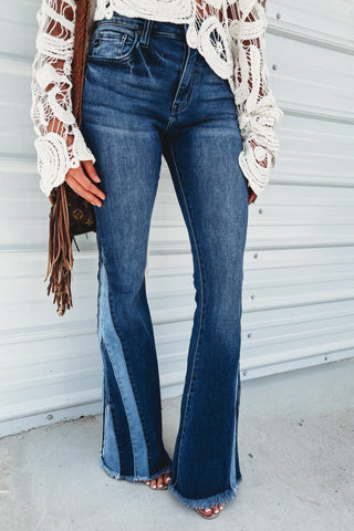(PREORDER) KANCAN Mabel High Rise Flare Jeans - Simply Me Boutique