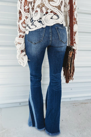 (PREORDER) KANCAN Mabel High Rise Flare Jeans - Simply Me Boutique