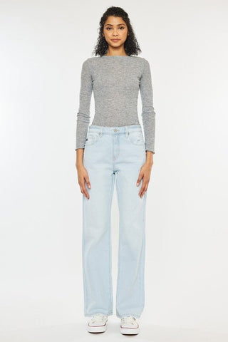 (PREORDER) KANCAN Marley Mid Rise Baggy Jeans - Simply Me Boutique
