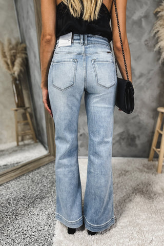 (PREORDER) KANCAN Meredith High Rise Flare Jeans - Simply Me Boutique