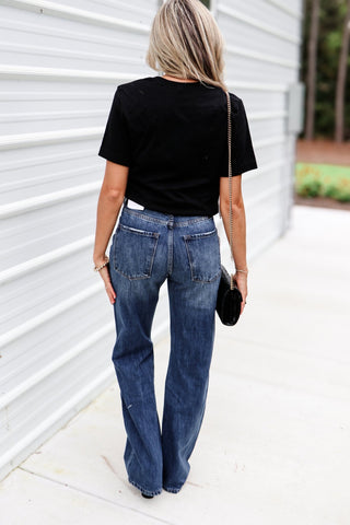 (PREORDER) KANCAN Montana Ultra High Rise 90’s Jeans NON STRETCH - Simply Me Boutique