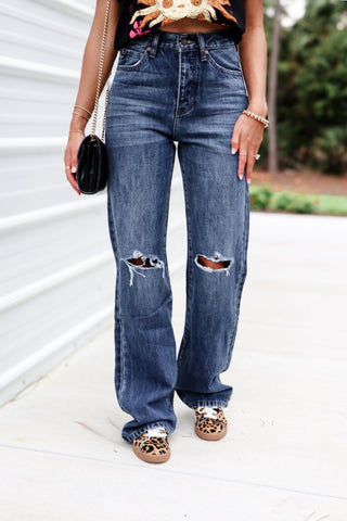 (PREORDER) KANCAN Montana Ultra High Rise 90’s Jeans NON STRETCH - Simply Me Boutique