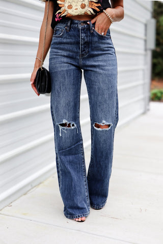 (PREORDER) KANCAN Montana Ultra High Rise 90’s Jeans NON STRETCH - Simply Me Boutique