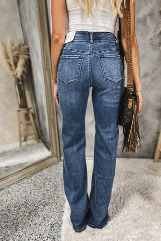 (PREORDER) KANCAN Onyx High Rise Wide Flare Jeans - Simply Me Boutique