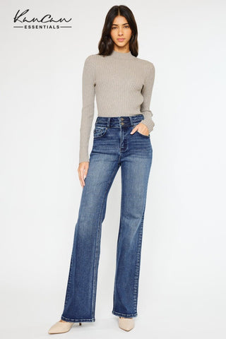 (PREORDER) KANCAN Onyx High Rise Wide Flare Jeans - Simply Me Boutique