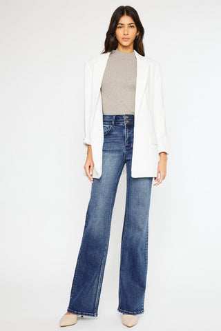 (PREORDER) KANCAN Onyx High Rise Wide Flare Jeans - Simply Me Boutique