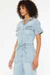 (PREORDER) KANCAN Penelope Light Wash Denim Overalls Jumpsuit - Simply Me Boutique