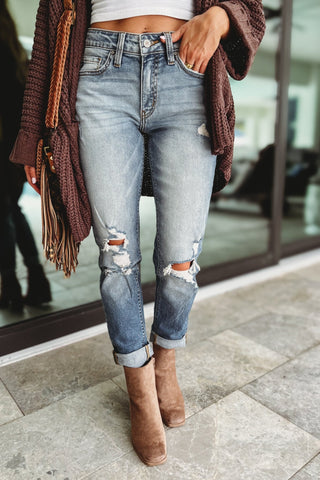 (PREORDER) KANCAN Road Trip Boyfriend Fit Jeans - Simply Me Boutique