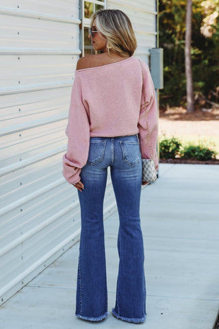 (PREORDER) KanCan Ruby High Rise Flare Jeans - Simply Me Boutique