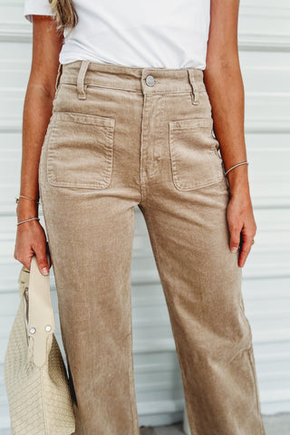(PREORDER) KANCAN Saturn High Rise Wide Leg Corduroy Pants - Simply Me Boutique