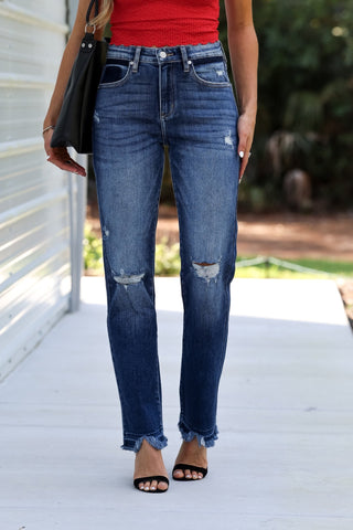 (PREORDER) KANCAN Sutton High Rise Slim Straight Jeans - Simply Me Boutique