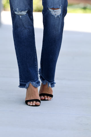 (PREORDER) KANCAN Sutton High Rise Slim Straight Jeans - Simply Me Boutique